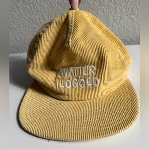 Outerknown Men’s Yellow Corduroy Cap with Embroidered Text